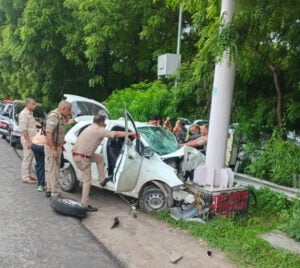 तेज रफ्तार का कहर: नोएडा में सड़क दुर्घटना में तीन युवाओं की जान गई