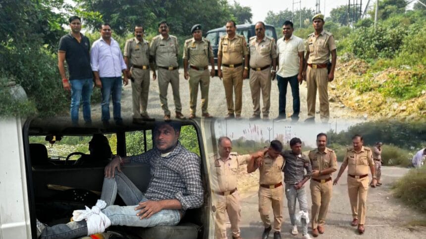 ग्रेटर नोएडा में एटीएम चोरी की कोशिश: पुलिस के साथ मुठभेड़ में बदमाश गिरफ्तार