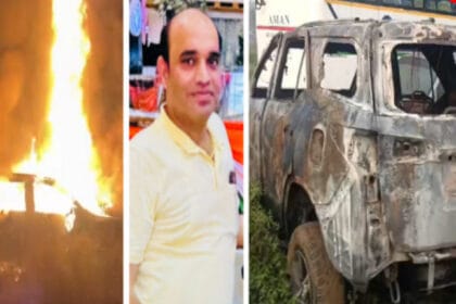 दादरी में फॉर्च्यूनर कार में जलकर प्रॉपर्टी डीलर की दर्दनाक मौत: हत्या की आशंका