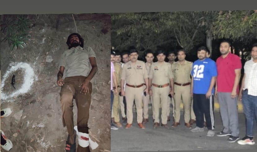 नोएडा सेक्टर 34 में एनकाउंटर : पुलिस और बदमाशों के बीच गोलीबारी, पांच बदमाश दबोचे