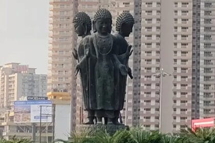 गौर चौक से हटी चार मूर्तियाँ: ग्रेटर नोएडा वेस्ट में गौर चौक अंडरपास निर्माण कार्य का शुभारंभ