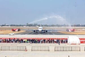 Jewar Airport : नोएडा इंटरनेशनल एयरपोर्ट पर इंडिगो की पहली सफल लैंडिंग , आसमान छूने लगा उत्तर प्रदेश