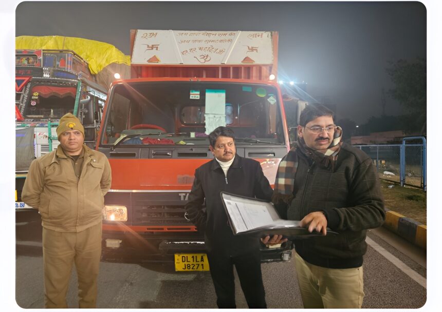 ओवरलोड वाहनों पर परिवहन विभाग की सख्त कार्रवाई: 845 लाख से अधिक का जुर्माना वसूला गया