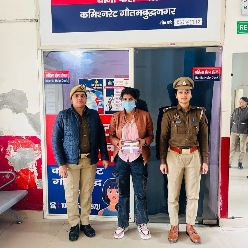 नोएडा में हाईफाई घरेलू सहायिका गिरफ्तार, चोरी के गहने और नकदी बरामद