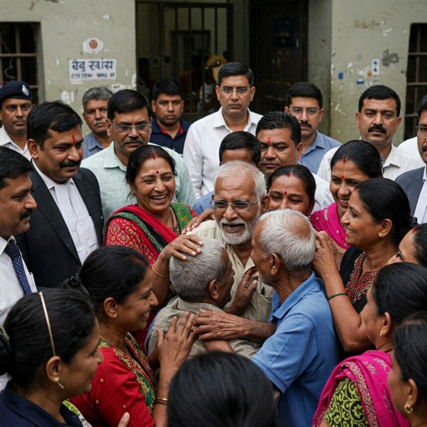 Photo credit: Gemini Ai, जिला कारागार: ग्रेटर नोएडा लुक्सर जेल से 16 वृद्ध और बीमार कैदी रिहा