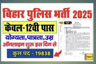 बिहार पुलिस कांस्टेबल भर्ती 2025: पूरी जानकारी और आवेदन प्रक्रिया।