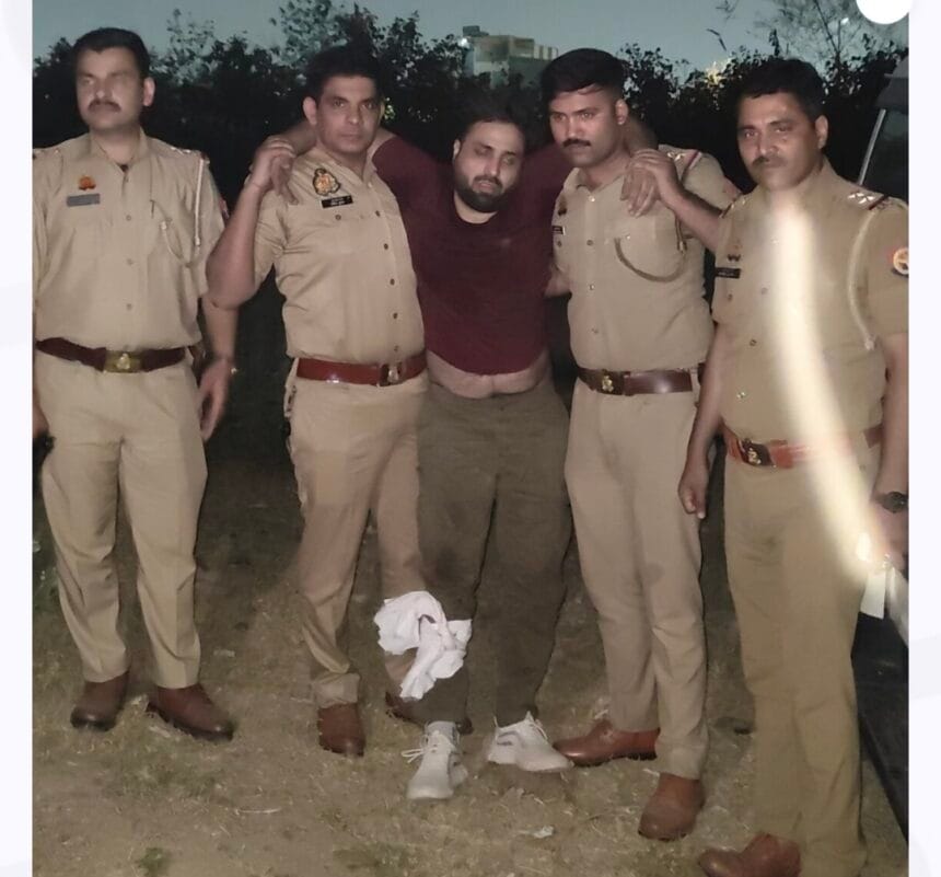 नोएडा: टप्पेबाजी गैंग का पर्दाफाश, मुठभेड़ में दो बदमाश घायल, भारी मात्रा में सोना बरामद