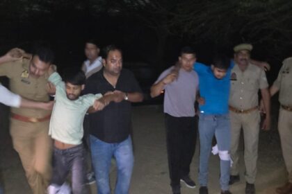 पुलिस मुठभेड़: ग्रेटर नोएडा में तीन लुटेरे गिरफ्तार, दो के पैर में लगी गोली