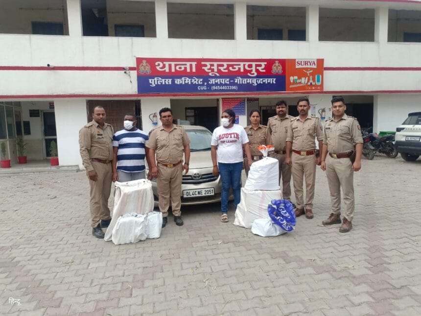 गेस्ट हाउस की आड़ में विदेशी महिला और पुरुष चला रहे थे अवैध शराब का कारोबार, आबकारी विभाग की छापेमारी में भंडाफोड़, दो गिरफ्तार