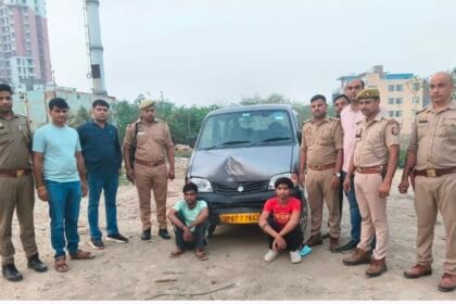सवारी बैठाकर लूटने वाले गैंग का पर्दाफाश, पुलिस मुठभेड़ में एक बदमाश ढेर, दो साथी गिरफ्तार