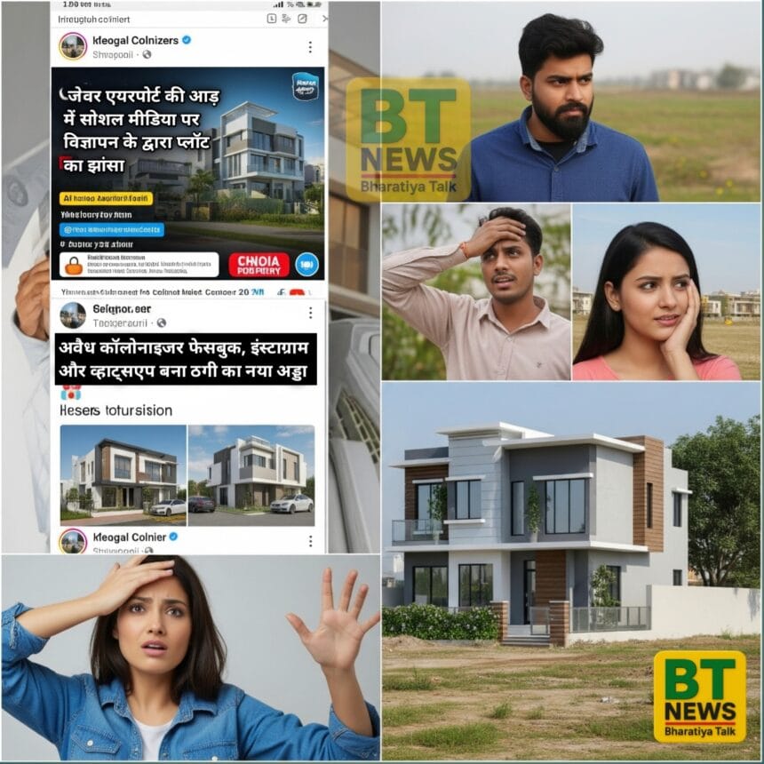 जेवर एयरपोर्ट की आड़ में सोशल मीडिया पर विज्ञापन के द्वारा प्लॉट का झांसा, यमुना प्राधिकरण हुआ सतर्क