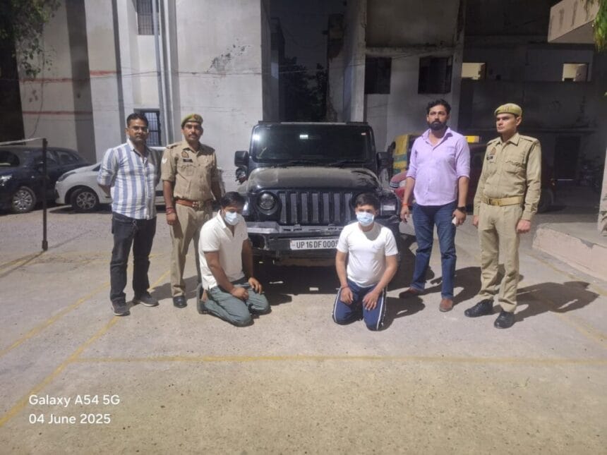 नोएडा में इंस्टाग्राम कमेंट पर खूनी रंजिश: युवक को थार से कुचलने का प्रयास, दो सगे भाई गिरफ्तार