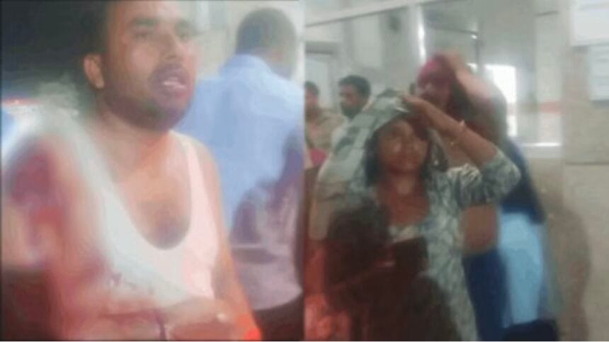 जेवर के कानीगढ़ी गांव में दहशत: पति के सामने घर में घुसकर महिला के अपहरण का प्रयास, महिला को दांतों से काटा, मारपीट में 9 घायल 