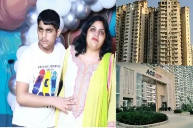 ग्रेटर नोएडा: 13वीं मंजिल से बेटे संग कूदी माँ, दोनों की दर्दनाक मौत; सुसाइड नोट में लिखी यह बात