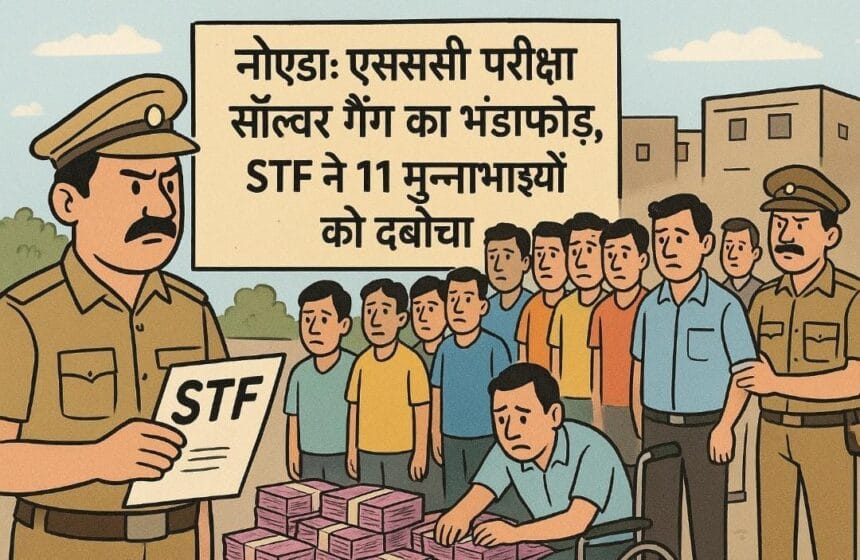 नोएडा: SSC परीक्षा में बड़ा फर्जीवाड़ा, दिव्यांगों की जगह परीक्षा देते 11 सॉल्वर गिरफ्तार, 14 लाख बरामद