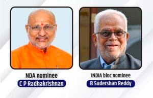  उपराष्ट्रपति चुनाव: राधाकृष्णन और रेड्डी के बीच मुकाबला, मतदान जारी, शाम तक नतीजों का इंतजार