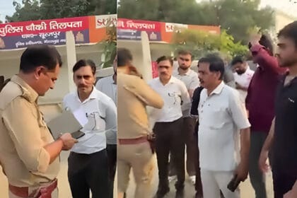 ग्रेटर नोएडा: ट्रैफिक पुलिसकर्मी का हाथ लगने से ट्रांसपोर्टर की नाक से निकला खून, अभद्रता का आरोप, ACP को जांच के आदेश