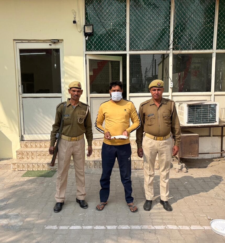 दादरी: लुहारली गांव के पास नहर के रास्ते से अवैध तमंचे के साथ युवक गिरफ्तार, .315 बोर का कारतूस भी बरामद