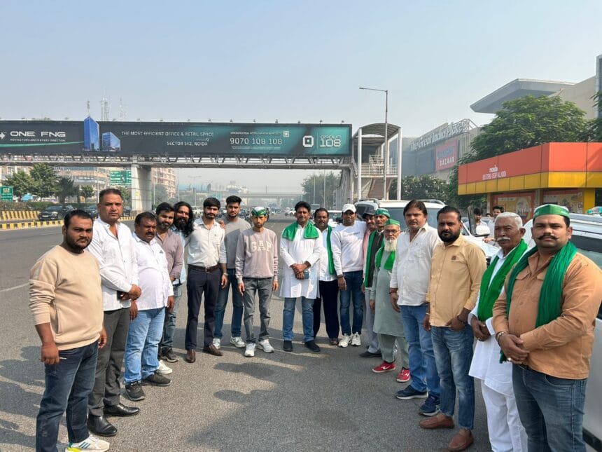 जेवर: फलेदा कट पर किसानों का धरना 2 महीने से जारी, महापंचायत में BKU (भानु) समेत 21 संगठनों ने दिया समर्थन