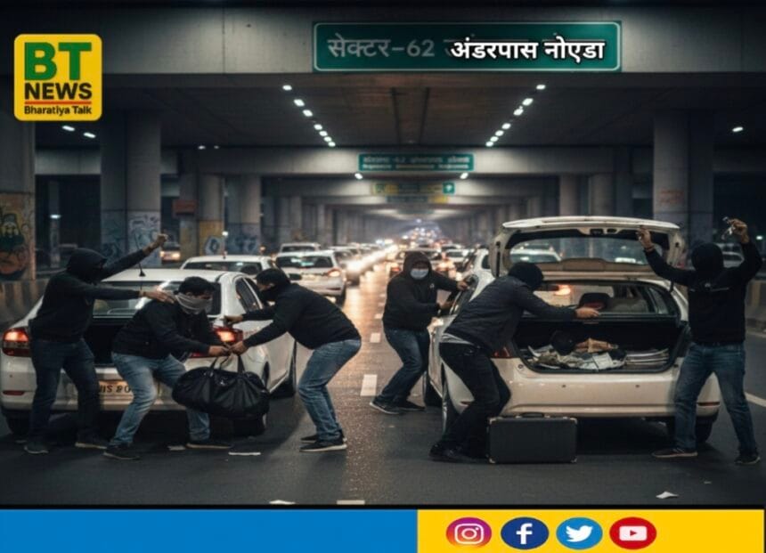Noida News: नोएडा के सेक्टर-62 अंडरपास में दिनदहाड़े लूट, पिस्तौल दिखाकर कंपनी कर्मियों से 2 लाख कैश और मोबाइल छीने