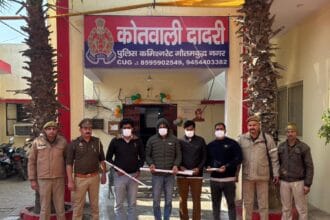 Greater Noida: जगनपुर गांव के हमलावरों की दादरी पुलिस ने तोड़ी कमर , 4 शातिर अपराधी गिरफ्तार , तमंचा, सरिया और बेसबॉल बैट के साथ अब तक कुल 7 जेल भेजे ।