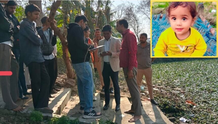 ग्रेटर नोएडा: दलेलगढ़ गांव में भंडारे के दौरान 4 वर्षीय बच्चे की तालाब में गिरने से मौत , प्राधिकरण में शिकायत देने के बाद भी कार्रवाई नहीं करने के आरोप ?