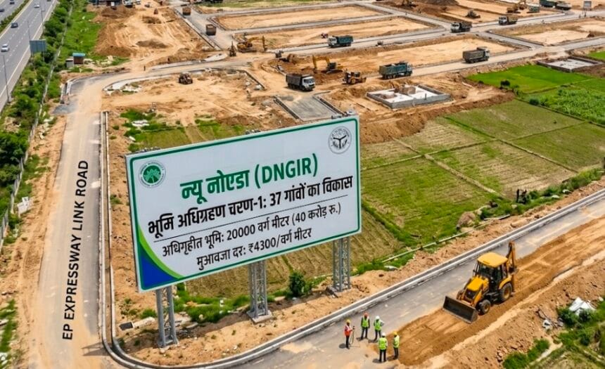 New Noida : न्यू नोएडा' के पहले चरण में 37 गांवों की जमीन होगी अधिगृहीत; ₹4300 प्रति वर्ग मीटर तय हुई मुआवजे की दर