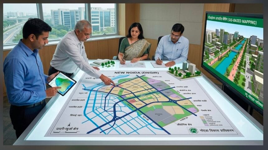 न्यू नोएडा की जमीन का बनेगा डिजिटल नक्शा: नोएडा प्राधिकरण ने विभिन्न विभागों से मांगे GIS आधारित आंकड़े