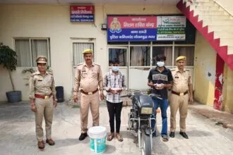 ग्रेटर नोएडा: दादरी पुलिस ने चोरी करने वाले 2 शातिर चोर दबोचे; सोने-चांदी के आभूषण, अवैध चाकू और बाइक बरामद